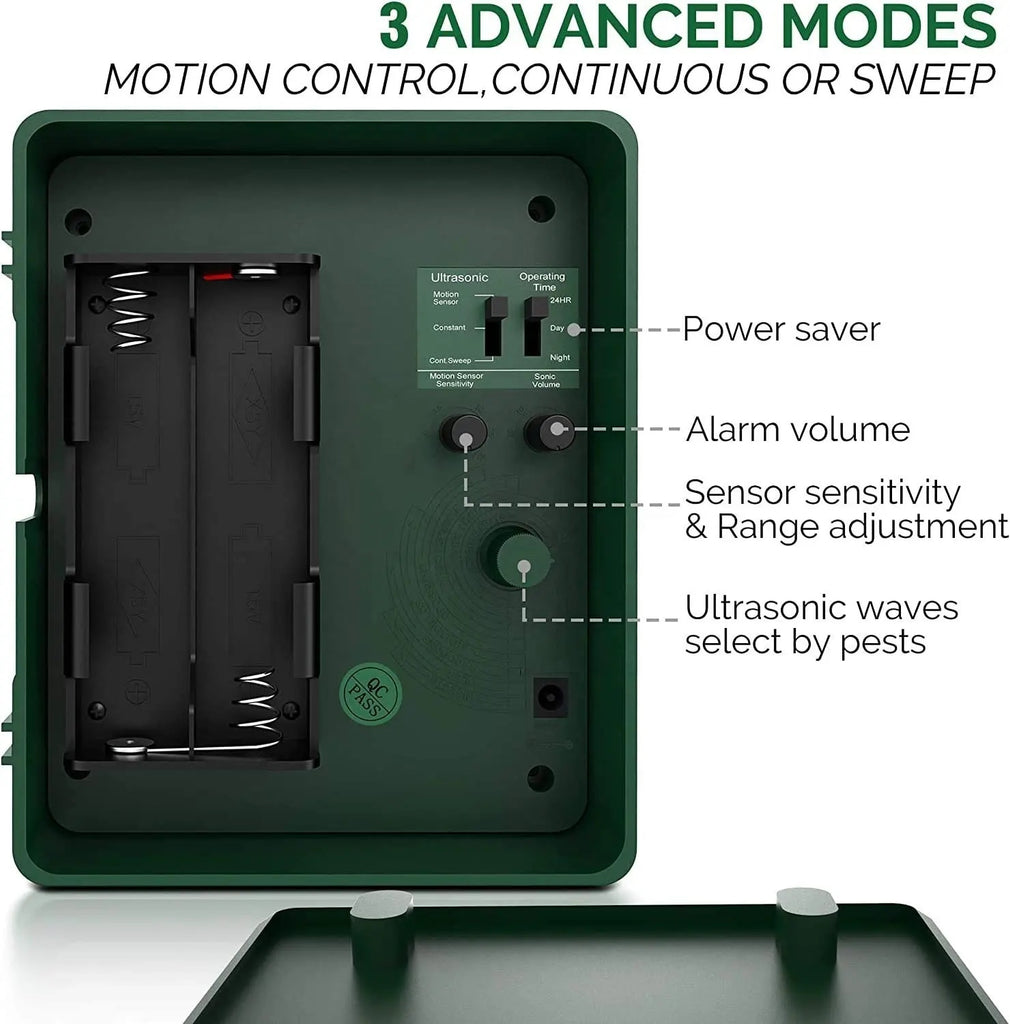 Ultrasonic Bird Repeller for Woodpeckers – Outdoor Pest Control Device