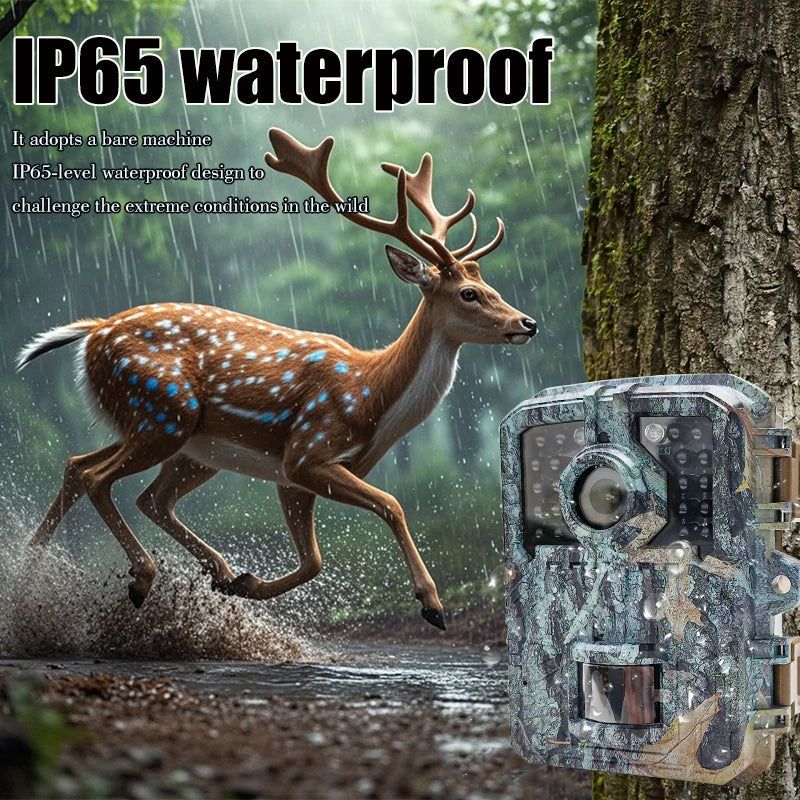 16MP Night Vision Trail Camera with PIR Motion Tracking – Wildlife Security Camera