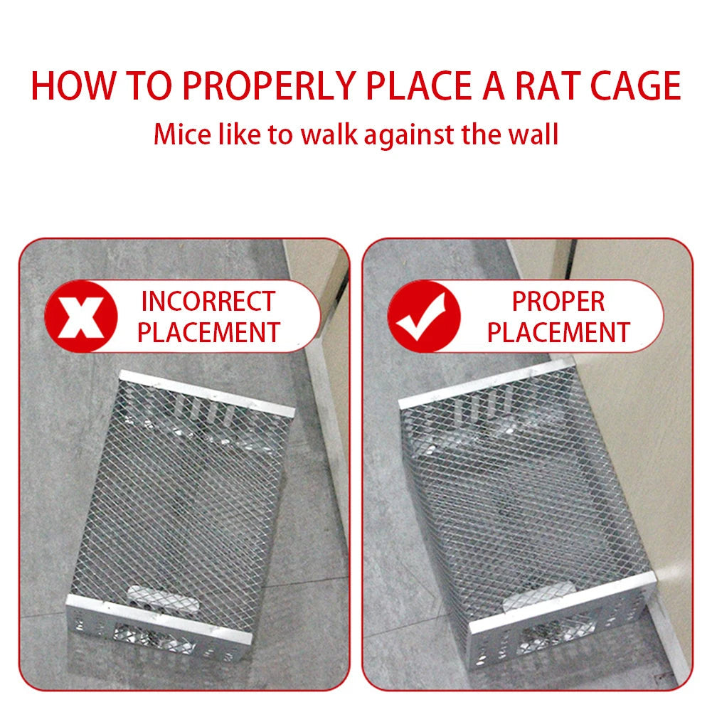 Reusable Sliding Door Mouse Trap Cage – Humane Catch & Release Rodent Trap