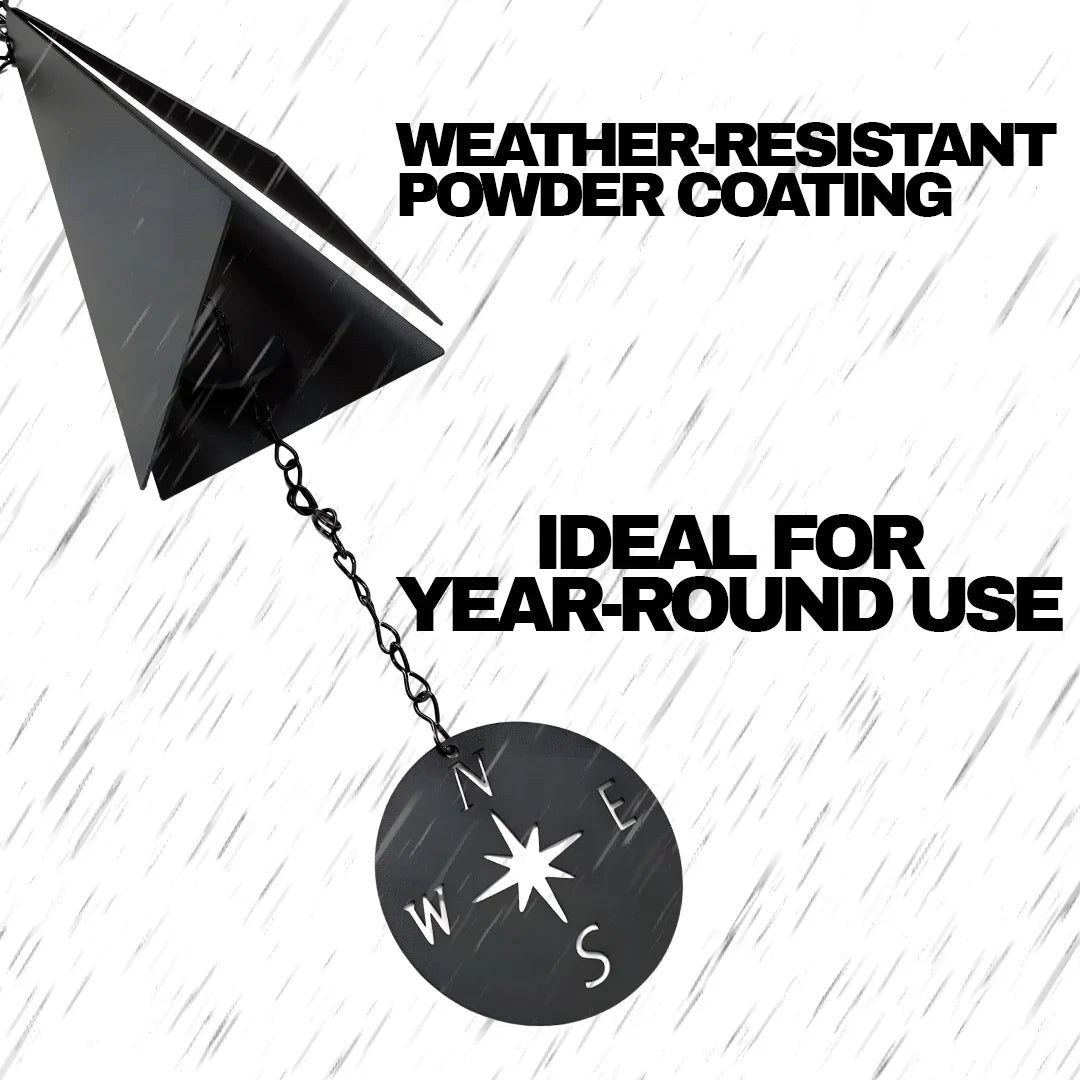 Door County Garden Wind Bell – Decorative Outdoor Metal Hanging Bell