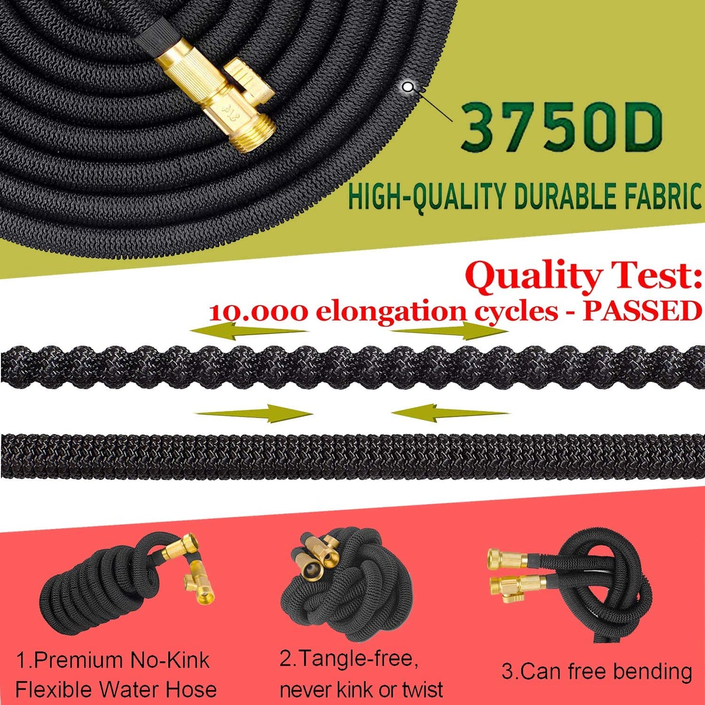 Premium Expandable Garden Hose – Durable No-Kink Flexible Water Hose