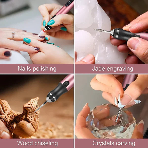 Cordless Electric Engraving Pen – Precision DIY Metal Wood Engraver Tool