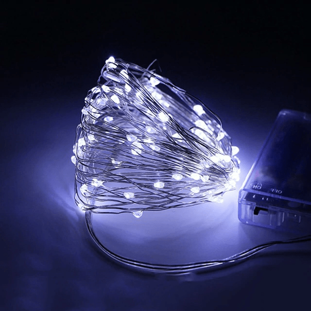 Clear Cable Solar String Lights – Outdoor Garden & Patio LED Fairy Lights