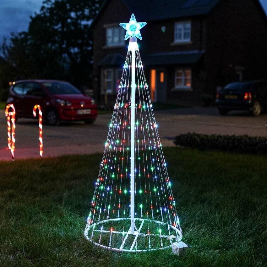 Multicolor LED Animated Outdoor Christmas Tree Light Show Display