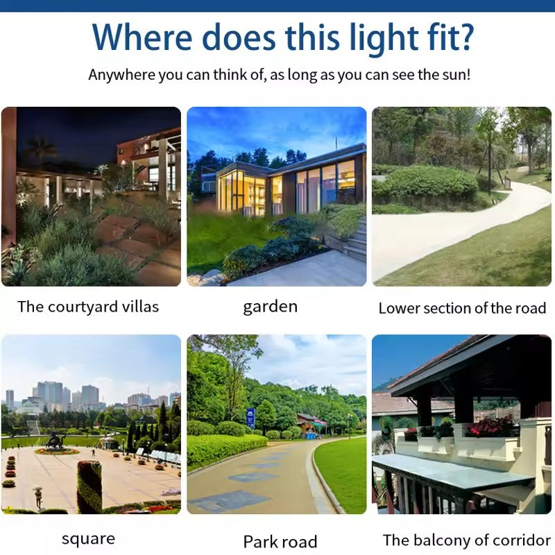 LED Outdoor Solar Garden Light – Bright Waterproof Solar Path & Lawn Light