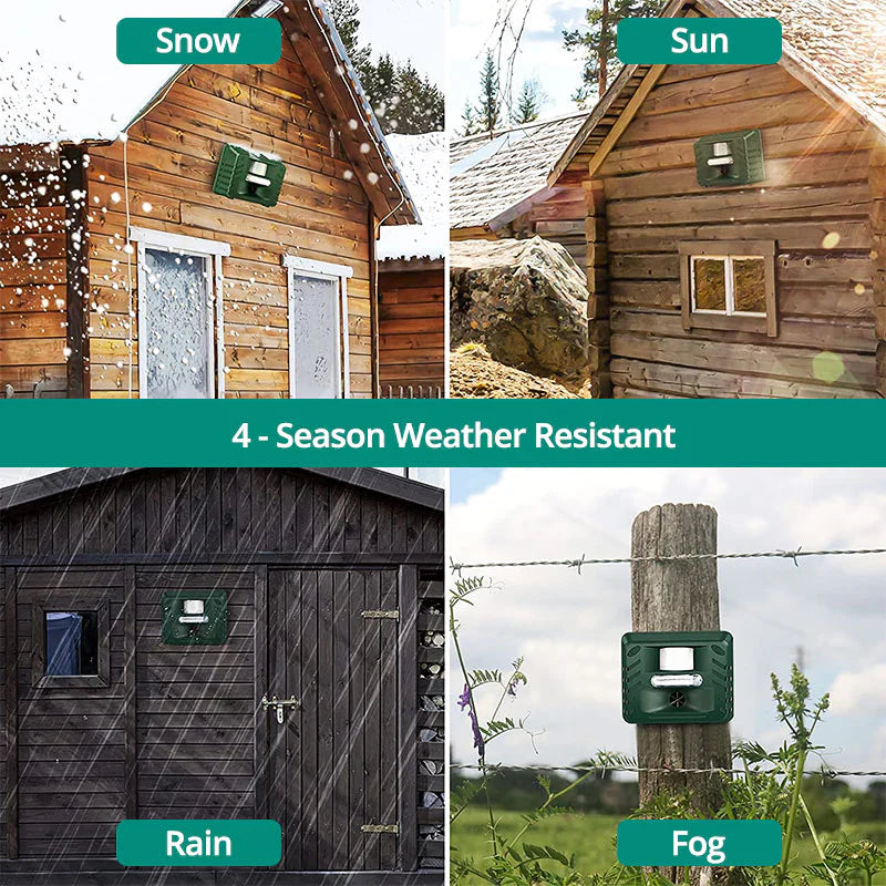 Ultrasonic Woodpecker Repeller – Solar Powered Outdoor Bird Deterrent