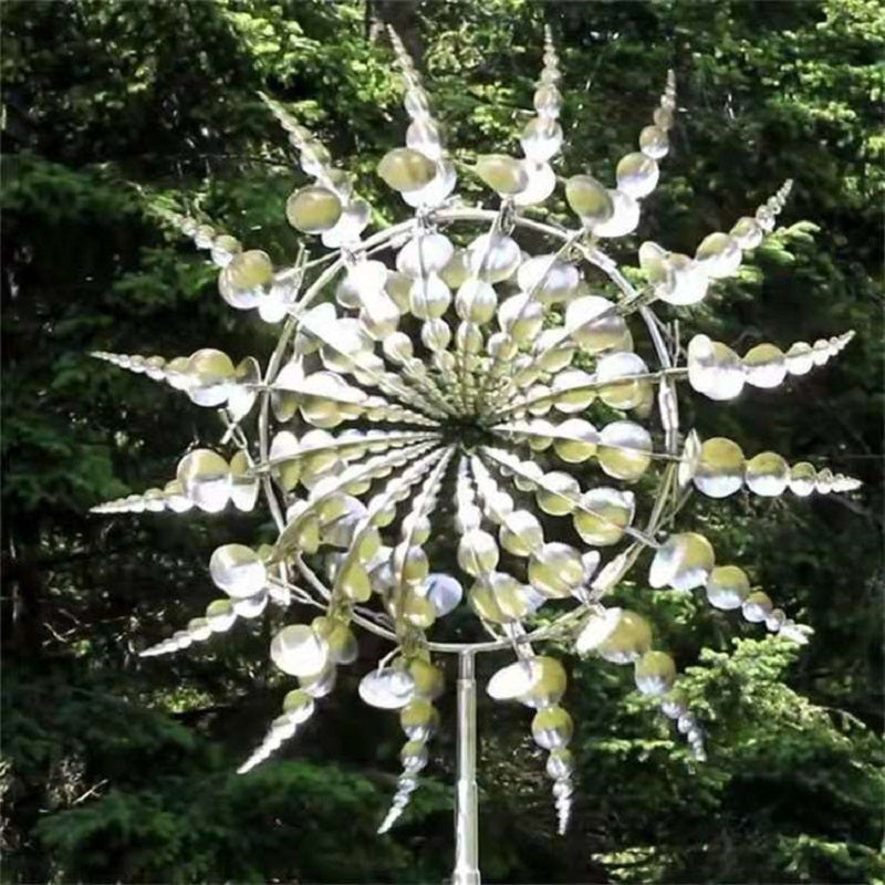 Anti-Rust Kinetic Metal Wind Spinner – Garden Windmill Decoration
