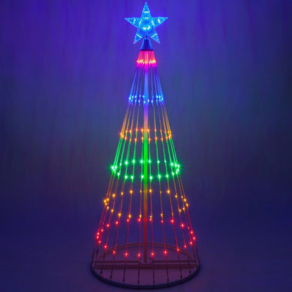 Multicolor LED Animated Outdoor Christmas Tree Light Show Display
