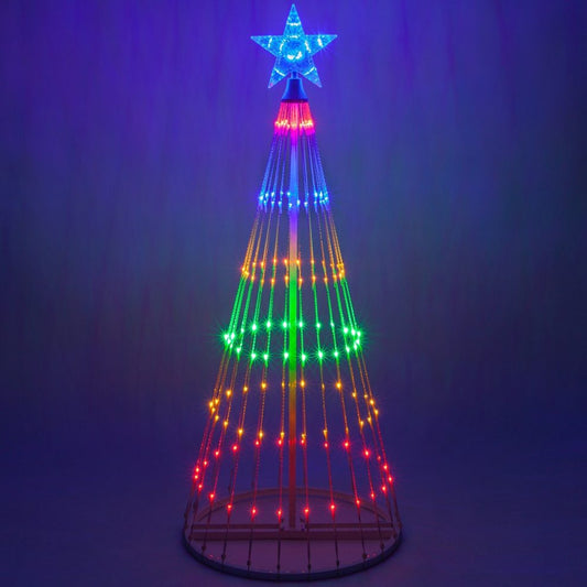 Multicolor LED Animated Outdoor Christmas Tree Light Show Display