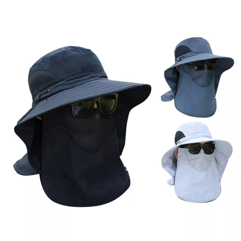 Breathable Wide Brim Sun Hat – UV Protection Outdoor Fishing & Garden Hat