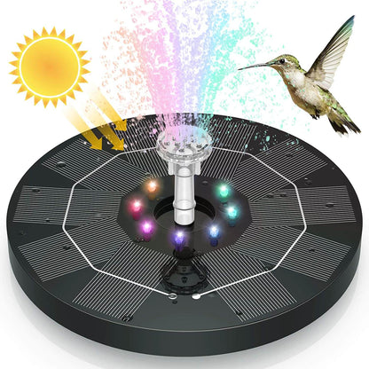 Solar LED Garden Fountain – Floating Solar Energy Water Feature Pond Pump