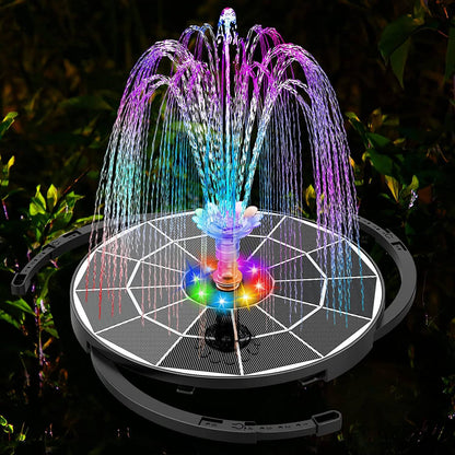 Solar LED Garden Fountain – Floating Solar Energy Water Feature Pond Pump