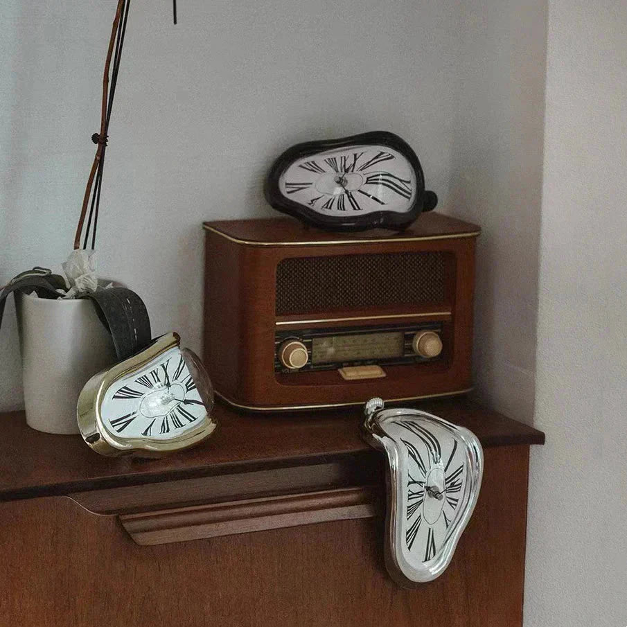 Salvador Dali Melting Clock – Surreal Decorative Desk Clock Replica