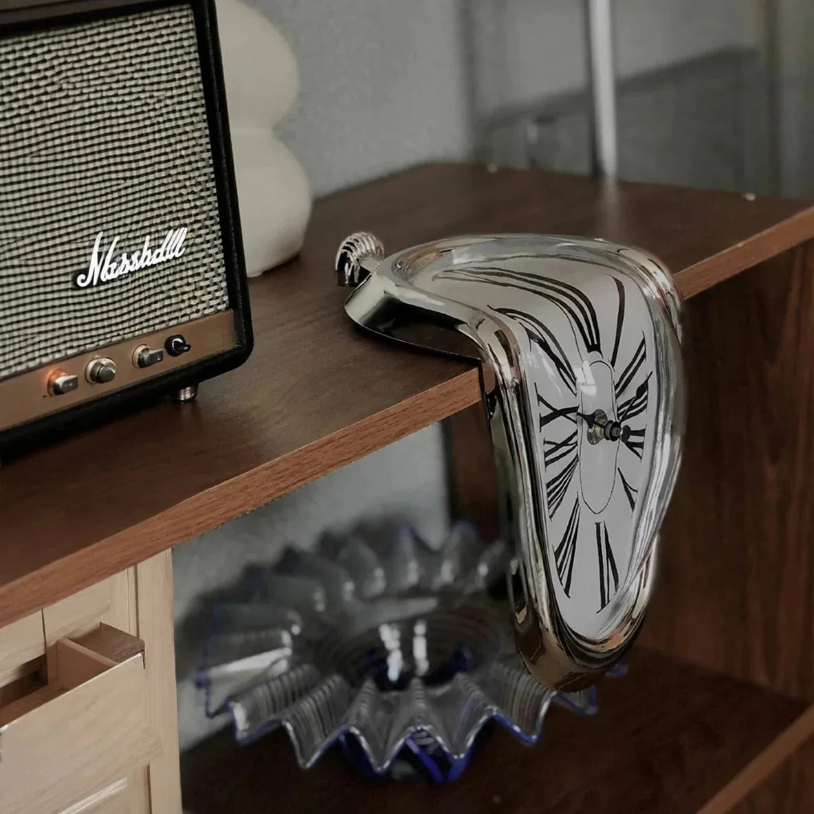 Salvador Dali Melting Clock – Surreal Decorative Desk Clock Replica
