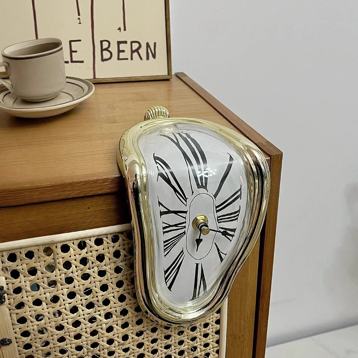 Salvador Dali Melting Clock – Surreal Decorative Desk Clock Replica