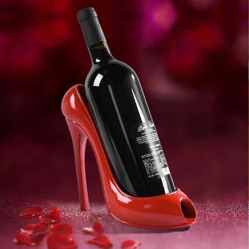 High Heel Wine Bottle Holder – Novelty Decorative Wine Rack for Home & Gifts