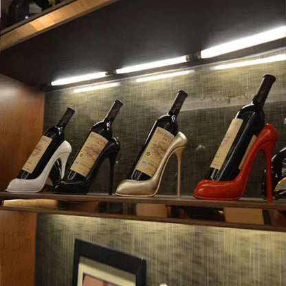 High Heel Wine Bottle Holder – Novelty Decorative Wine Rack for Home & Gifts