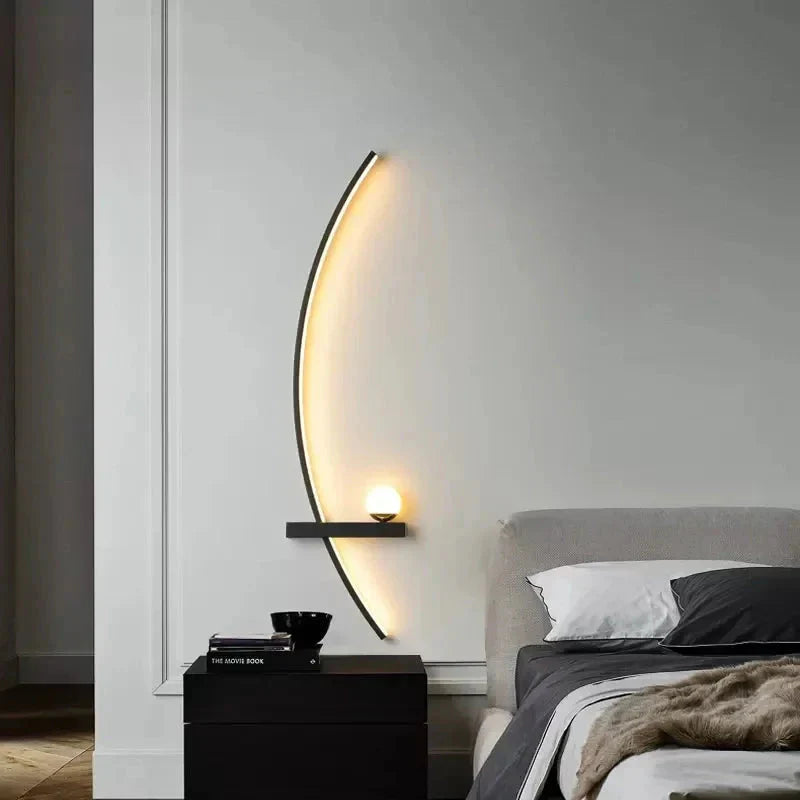 Modern LED Wall Lamp – Minimalist Indoor Sconce Light for Living Room & Bedroom