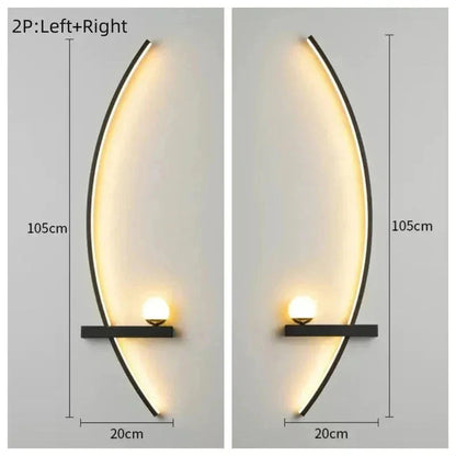 Modern LED Wall Lamp – Minimalist Indoor Sconce Light for Living Room & Bedroom