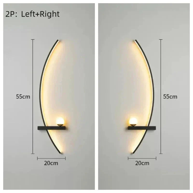 Modern LED Wall Lamp – Minimalist Indoor Sconce Light for Living Room & Bedroom