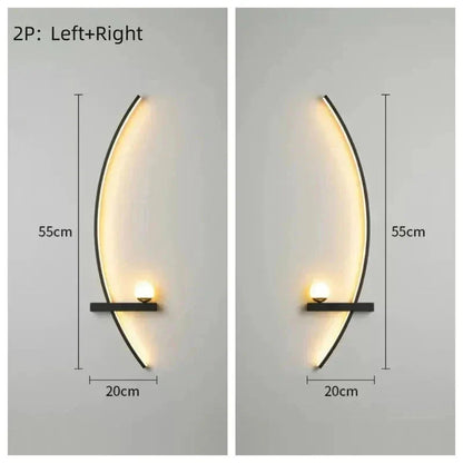 Modern LED Wall Lamp – Minimalist Indoor Sconce Light for Living Room & Bedroom