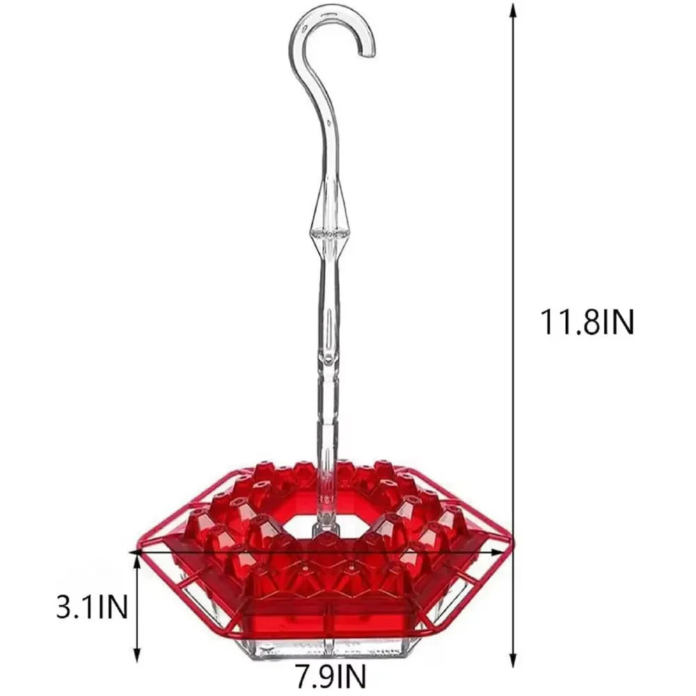 Ant-Proof Hummingbird Feeder with Hanging Perch – Outdoor Bird Feeder