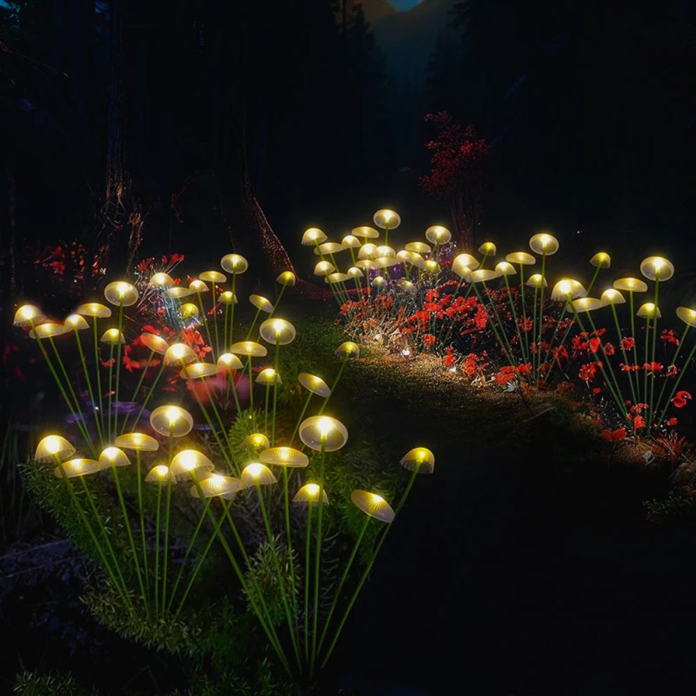 Solar Swaying Mushroom Garden Decor Lights – Outdoor LED Decorative Lights