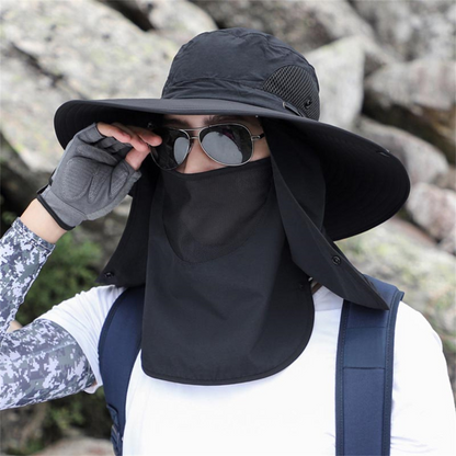 Breathable Wide Brim Sun Hat – UV Protection Outdoor Fishing & Garden Hat