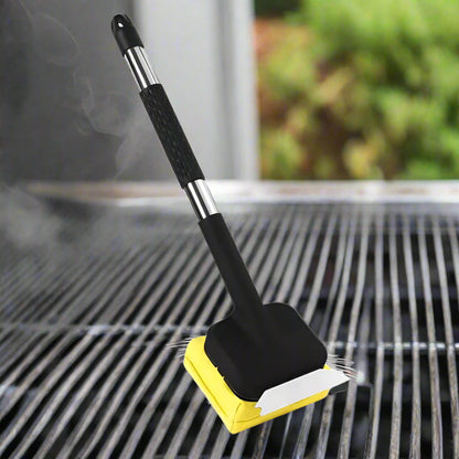 Steam Cleaning BBQ Grill Brush with Scraper – Safe Stainless Steel Grill Cleaner