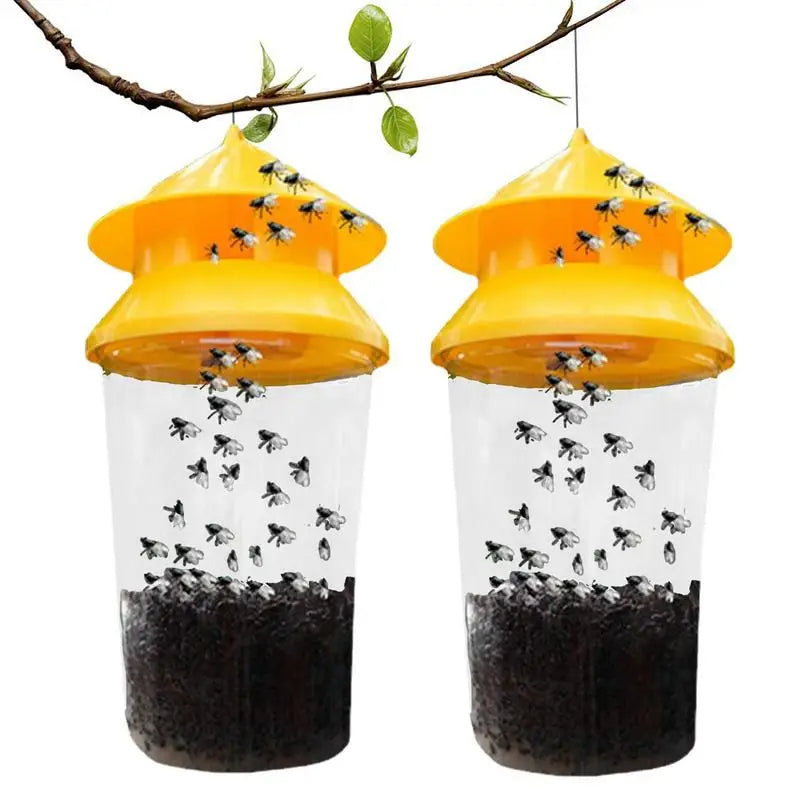 Reusable Outdoor Hanging Fly Trap – Eco-Friendly Refillable Fly Catcher Bag