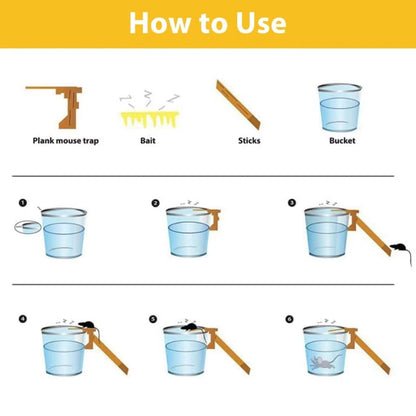 Walk the Plank Humane Mouse Trap – Reusable Self-Resetting Rodent Catcher