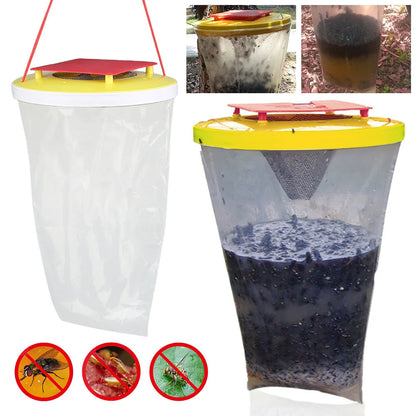 Eco-Friendly Disposable Outdoor Fly Trap Bag – Reusable Hanging Fly Catcher