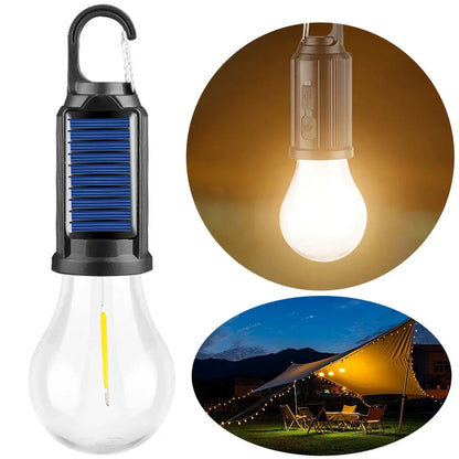Solar Rechargeable Camping Lantern with Hook – Portable Outdoor Hanging Light