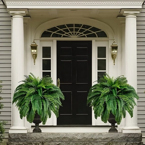 UV-Resistant Artificial Boston Fern – Realistic Fake Indoor/Outdoor Fern Plant