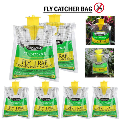 Disposable Outdoor Fly Trap – Eco-Friendly Hanging Fly Catcher Bag