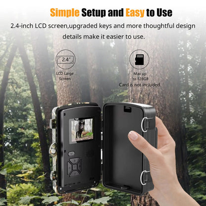 1080P Night Vision Trail Camera – HD Wildlife Outdoor Security Camera