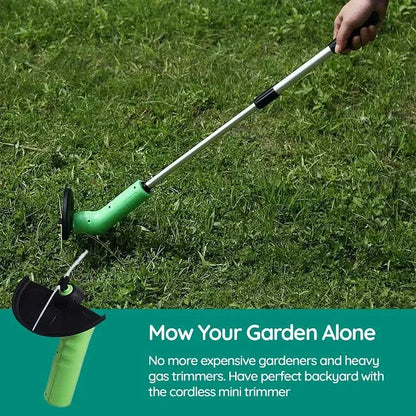 Cordless Mini Electric Weed Trimmer – Lightweight Garden Wacker