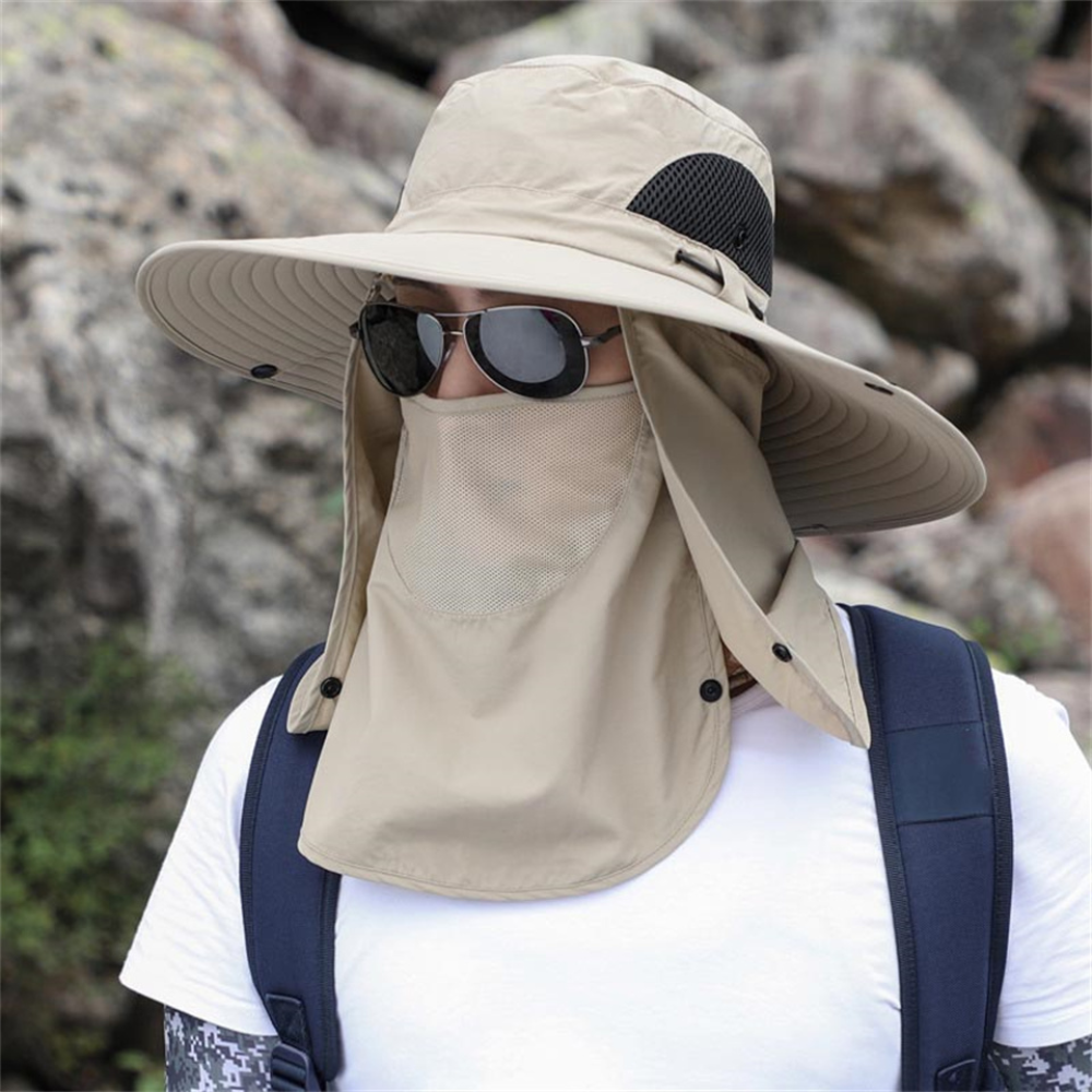 Breathable Wide Brim Sun Hat – UV Protection Outdoor Fishing & Garden Hat