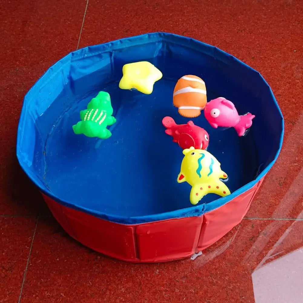 Foldable Dog Pool – Portable Collapsible Pet Swimming Bath Tub