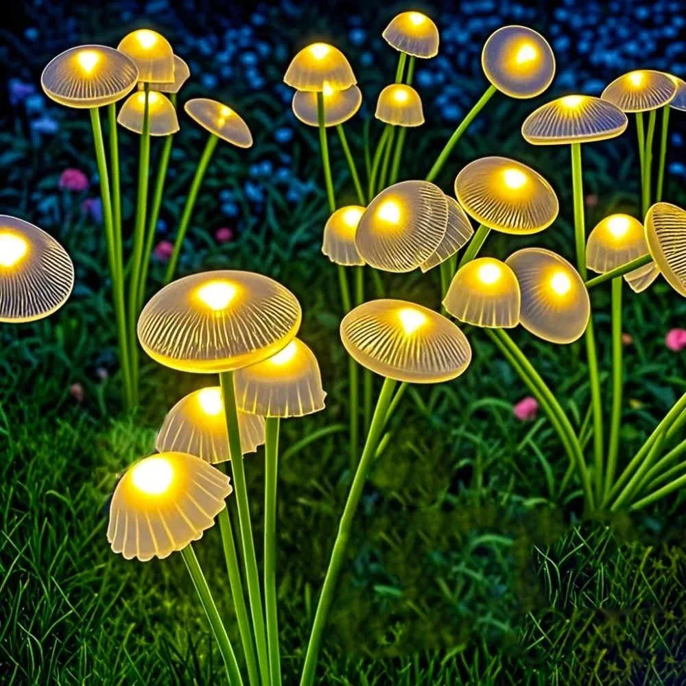 Solar Swaying Mushroom Garden Decor Lights – Outdoor LED Decorative Lights