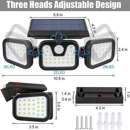 Motion Sensor Solar Light – Outdoor Security Garden & Path Light