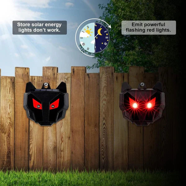 Solar Powered Nocturnal Animal Repeller – Pack of 2 Outdoor Pest Deterrent