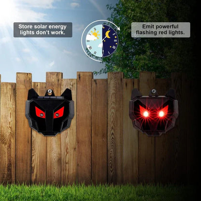 Solar Powered Nocturnal Animal Repeller – Pack of 2 Outdoor Pest Deterrent