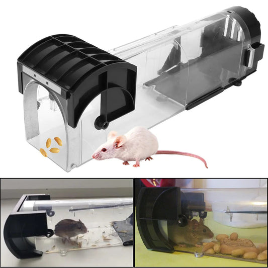 Self-Locking Reusable Humane Mouse Trap – Catch & Release Rodent Trap