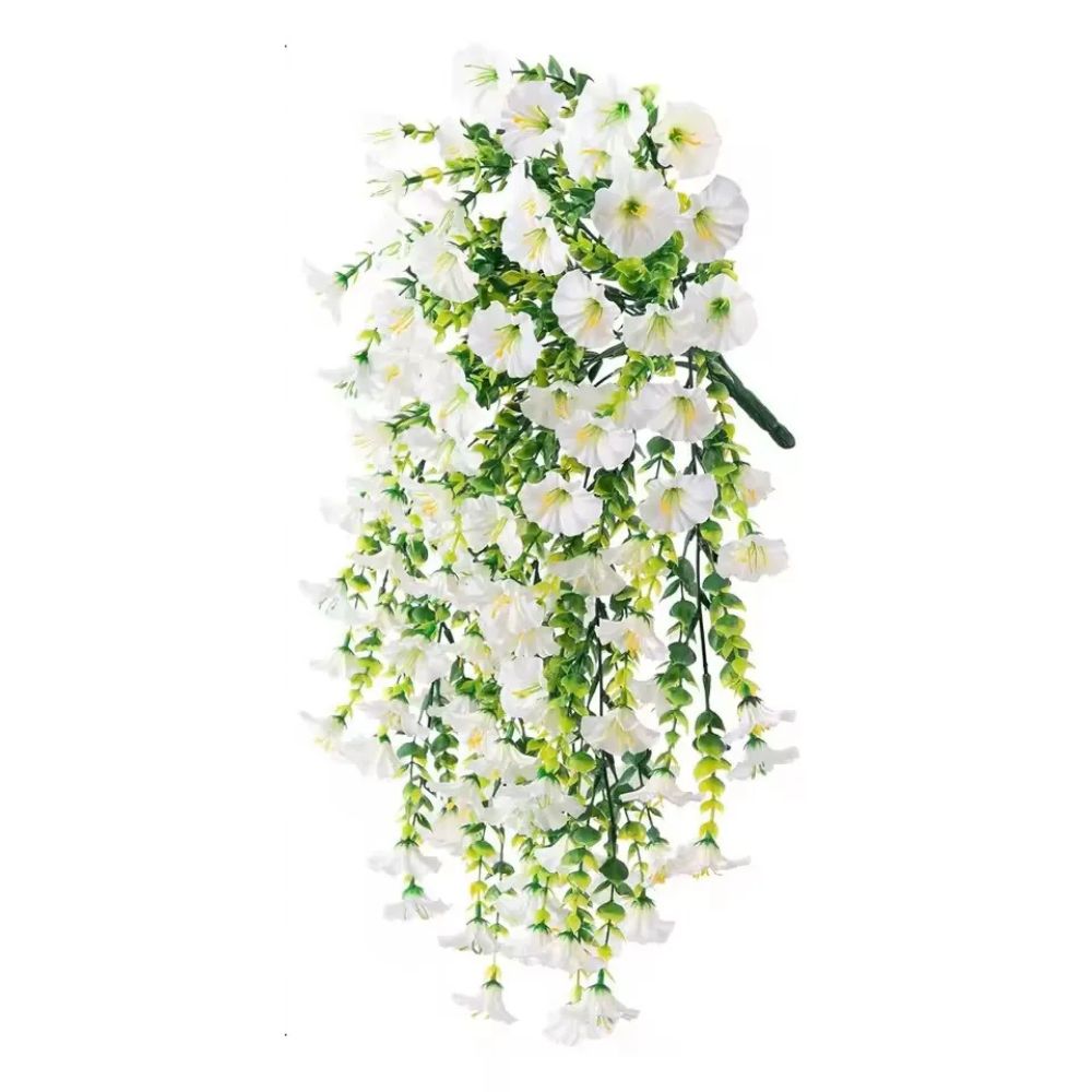 UV-Resistant Artificial Morning Glory Flower – Hanging Outdoor Vine Decor