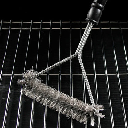 Stainless Steel BBQ Grill Brush Cleaner – Heavy-Duty Barbecue Grate Scrubber