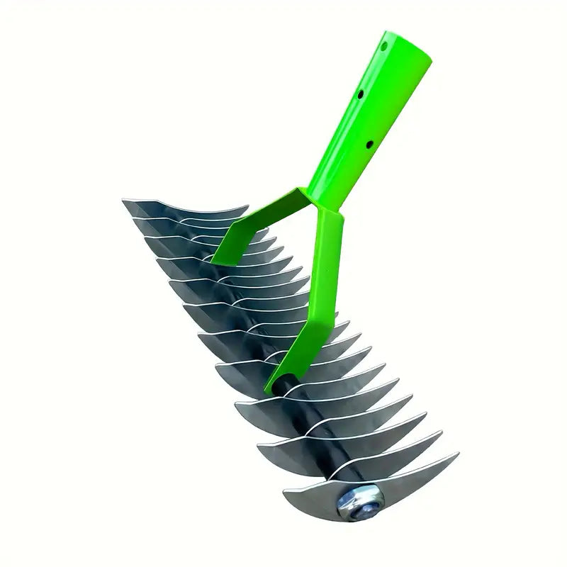 Long-Reach Thatch Rake – Heavy-Duty Lawn Dethatcher & Leaf Rake