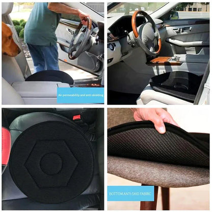 360° Rotating Seat Cushion – Swivel Pivot Disc Car & Chair Mobility Aid