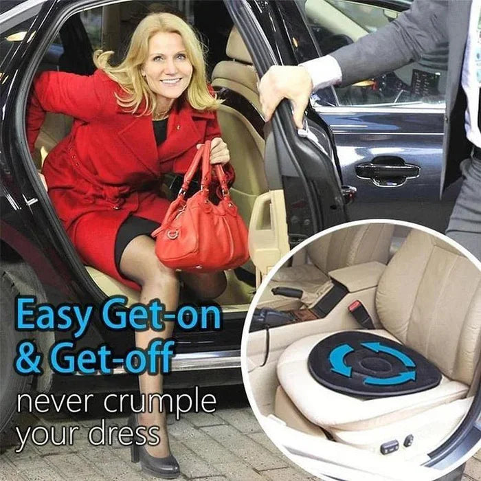 360° Rotating Seat Cushion – Swivel Pivot Disc Car & Chair Mobility Aid
