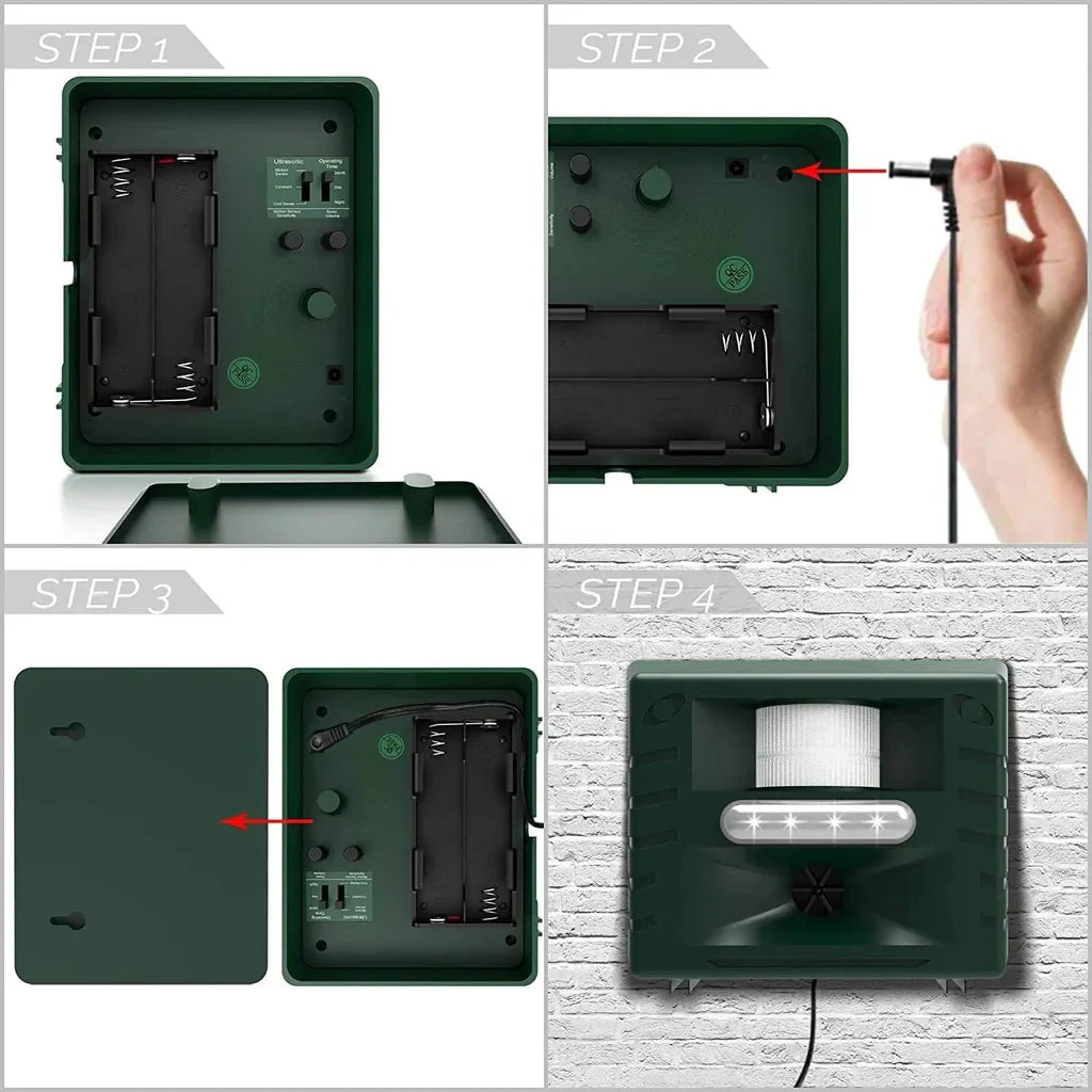 Ultrasonic Woodpecker Repeller – Solar Powered Effective Bird Control